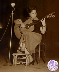 1955: Rosa Gil, concierto 1955: Rosa Gil, concierto